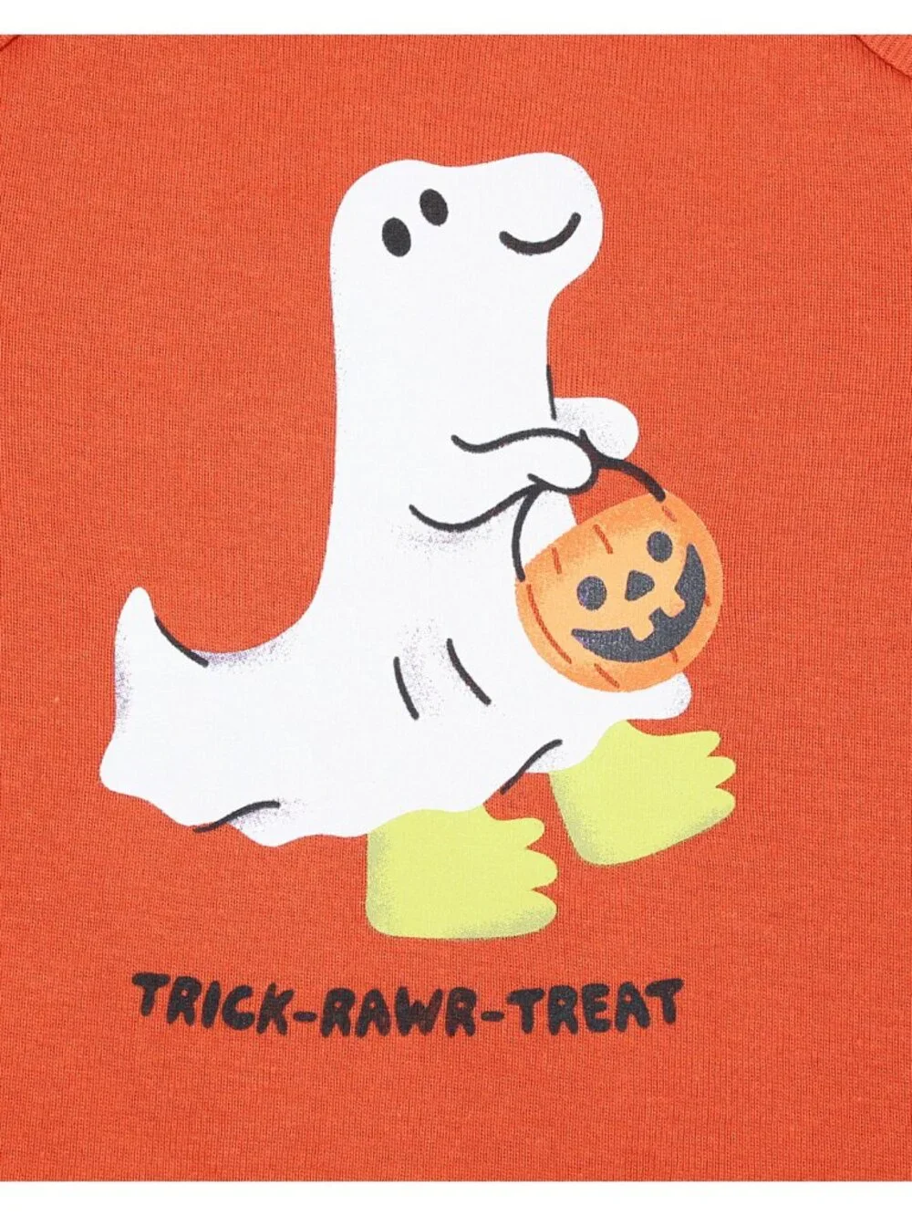 Old Navy Baby's Unisex Trick-Rawr-Treat Long-Sleeve Cotton Graphic Halloween Tee